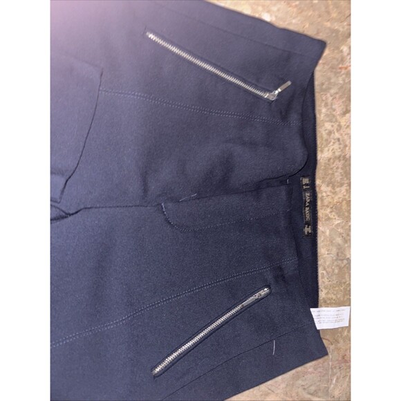 Zara Basic Collection Women’s Dress Pants Small Navy Zipper Pockets - Picture 5 of 6